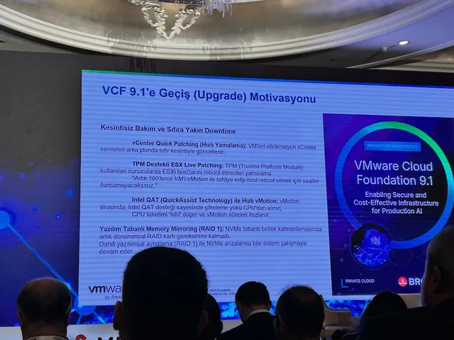 VMware Cloud Foundation 9.1 sunum slaydı